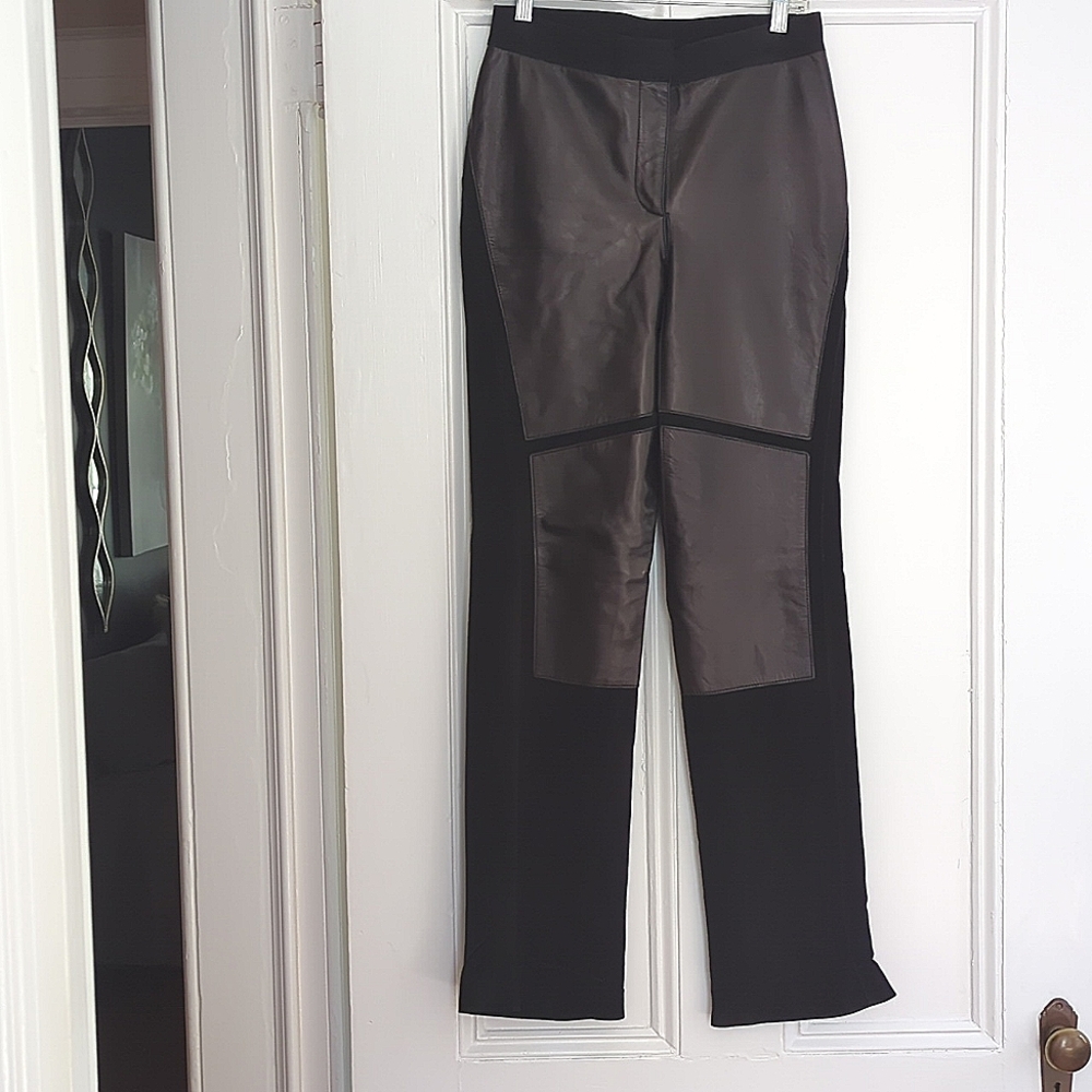 Real leather and suede vintage pants